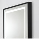 Зеркало BelBagno Kraft SPC-KRAFT-985-685-TCH-WARM-NERO 98.5 см, светодиодная подсветка, с сенсорным выключателем, с подогревом, черный