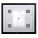 Зеркало BelBagno Kraft SPC-KRAFT-985-685-TCH-WARM-NERO 98.5 см, светодиодная подсветка, с сенсорным выключателем, с подогревом, черный