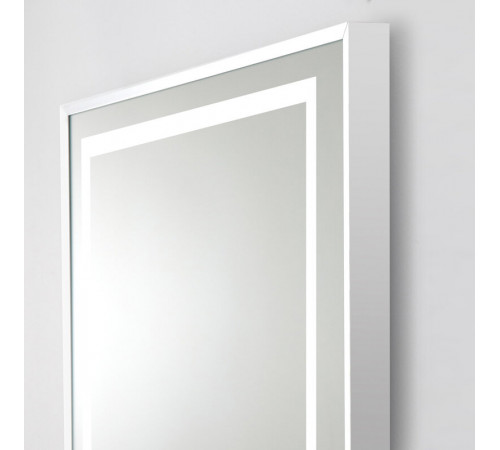 Зеркало BelBagno Kraft SPC-KRAFT-985-685-TCH-WARM 98.5 см, светодиодная подсветка, с сенсорным выключателем, с подогревом, сатин