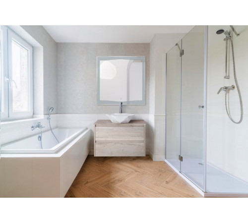 Зеркало с встроенным светильником и сенсорным выключателем BelBagno SPC-LNS-800-800-LED-TCH, 12W, 220-240V, 800x30x800