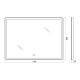 Зеркало BelBagno Marino SPC-MAR-1100-800-LED-TCH-WARM 110 см, с LED-подсветкой, с сенсорным выключателем, с подогревом