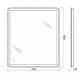 Зеркало BelBagno SPC-MAR-700-800-LED-TCH, 70 x 80 см, с LED-подсветкой и сенсорным выключателем