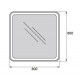 Зеркало BelBagno SPC-MAR-800-800-LED-BTN, 80 x 80 см, с LED-подсветкой и механическим выключателем