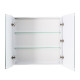 Зеркальный шкаф BelBagno Marino 80 х 80 см, с LED-подсветкой и сенсорным выключателем, Bianco Lucido белый глянец, SPC-MAR-800/800-2A-LED-TCH