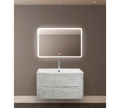 Зеркало BelBagno Marino SPC-MAR-900-600-LED-TCH-WARM 90 см, светодиодная подсветка, с сенсорным выключателем, с подогревом