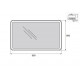 Зеркало BelBagno SPC-MAR-900-800-LED-BTN, 90 x 80 см, с LED-подсветкой и механическим выключателем
