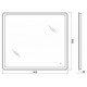 Зеркало BelBagno SPC-MAR-900-800-LED-TCH-WARM 90x80 см со встроенным светильником и сенсорным выключателем и подогревом