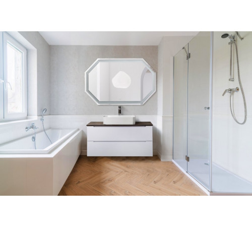 Зеркало с встроенным светильником и сенсорным выключателем BelBagno SPC-OTT-1200-800-LED-TCH, 12W, 220-240V, 1200x30x800