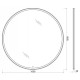 Зеркало BelBagno SPC-RNG-1000-LED-TCH, 100 x 100 см, с LED-подсветкой и сенсорным выключателем