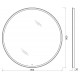 Зеркало BelBagno SPC-RNG-900-LED-TCH-WARM, 90 x 90 см, с LED-подсветкой, сенсорным выключателем и подогревом