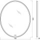 Зеркало BelBagno SPC-VST-750-900-LED-TCH-WARM, 75 см, с LED подсветкой, с сенсорным выключателем, с подогревом, цвет рамы белый