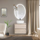 Зеркало BelBagno SPC-VST-750-900-LED-TCH-WARM, 75 см, с LED подсветкой, с сенсорным выключателем, с подогревом, цвет рамы белый