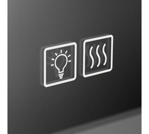 Зеркало BelBagno SPC-VST-750-900-LED-TCH-WARM, 75 см, с LED подсветкой, с сенсорным выключателем, с подогревом, цвет рамы белый