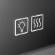 Зеркало BelBagno SPC-VST-750-900-LED-TCH-WARM, 75 см, с LED подсветкой, с сенсорным выключателем, с подогревом, цвет рамы белый