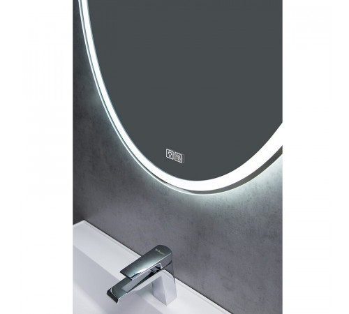 Зеркало BelBagno SPC-VST-750-900-LED-TCH-WARM, 75 см, с LED подсветкой, с сенсорным выключателем, с подогревом, цвет рамы белый