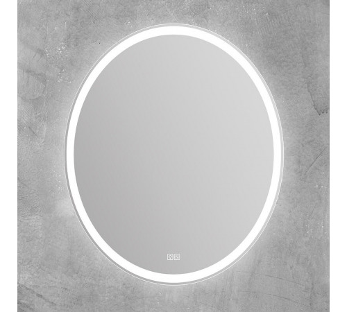 Зеркало BelBagno SPC-VST-750-900-LED-TCH-WARM, 75 см, с LED подсветкой, с сенсорным выключателем, с подогревом, цвет рамы белый