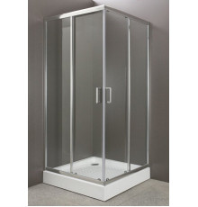 Душевой уголок BelBagno Uno-195, UNO-195-A-2-80-C-Cr, 80 х 80 х 195 см, профиль хром, стекло прозрачное