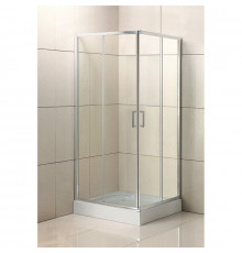 Душевой уголок BelBagno UNO-195, 85 х 85 х 195 см, стекло рифленое, профиль хром, UNO-195-A-2-85-P-Cr