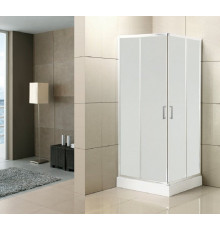 Душевой уголок BelBagno Uno-195, UNO-195-A-2-90-P-Cr, 90 х 90 х 195 см, профиль хром, стекло рифленое