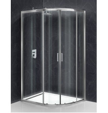 Душевой уголок BelBagno Uno-195, UNO-195-RH-2-120/80-C-Cr, 120 х 80 х 195 см, профиль хром, стекло прозрачное