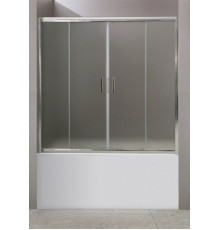 Шторка для ванны BelBagno Uno-195, UNO-195-VF-2-180/140-C-Cr, 140 х 180 см