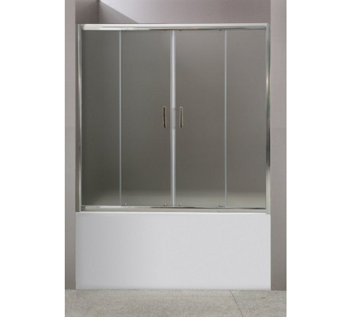 Шторка для ванны BelBagno Uno-195, UNO-195-VF-2-180/140-C-Cr, 140 х 180 см