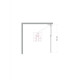 Душевая стенка BelBagno UNO-L-1-TB-100-C-GM, 100 см, стекло прозрачное, профиль вороненая сталь, gunmetal