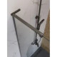 Душевая стенка BelBagno UNO-L-1-TB-100-C-GM, 100 см, стекло прозрачное, профиль вороненая сталь, gunmetal