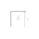 Душевая стенка BelBagno UNO-L-1-TB-110-GR-GM, 110 см, стекло тонированное графит, профиль вороненая сталь, gunmetal