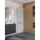 Душевая стенка BelBagno UNO-L-1-TB-70-C-Cr, 70 см, стекло прозрачное, профиль хром