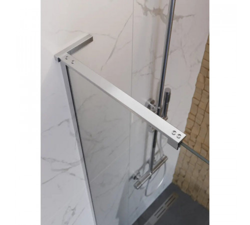 Душевая стенка BelBagno UNO-L-1-TB-70-C-Cr, 70 см, стекло прозрачное, профиль хром