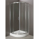 Душевой уголок BelBagno Uno UNO-R-2-90-C-Cr/UNO-R-2-90-P-Cr, 90 х 90 х 185 см, стекло прозрачное/рифленое, профиль хром