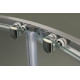 Душевой уголок BelBagno Uno UNO-R-2-90-C-Cr/UNO-R-2-90-P-Cr, 90 х 90 х 185 см, стекло прозрачное/рифленое, профиль хром