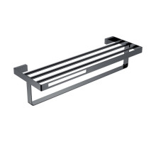 Полка для полотенец Boheme Q, 60 см, Shine Gun Metall, 10947-SGM