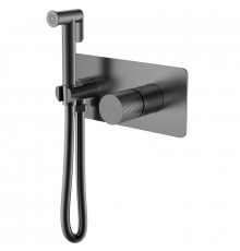 Гигиенический душ Boheme Stick, 127-GM.2, со смесителем, графит Gun Metal с ручкой Touch