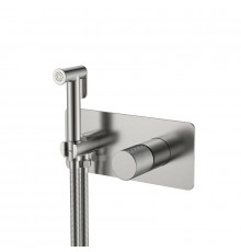 Гигиенический душ Boheme Stick, 127-NB.4, со смесителем, nickel brush