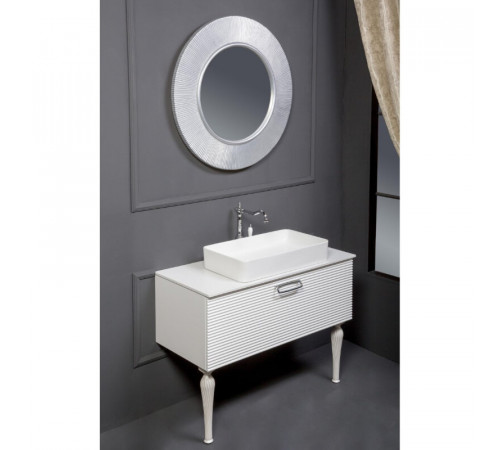 Зеркало Boheme NeoArt Shine 82 см с подсветкой, цвет белый, 528-W light