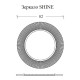 Зеркало Boheme NeoArt Shine 82 см с подсветкой, цвет белый, 528-W light
