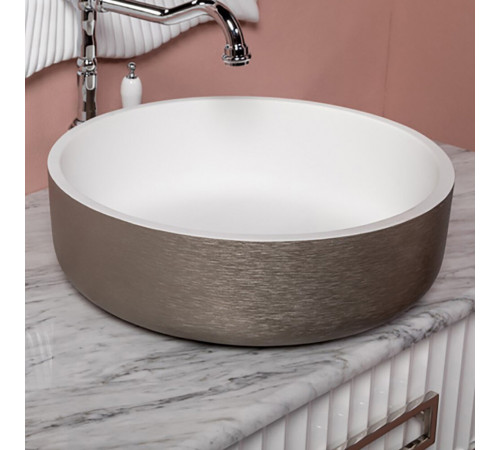 Раковина Boheme NeoArt 819-SL LV204 41.5 см накладная, серебро