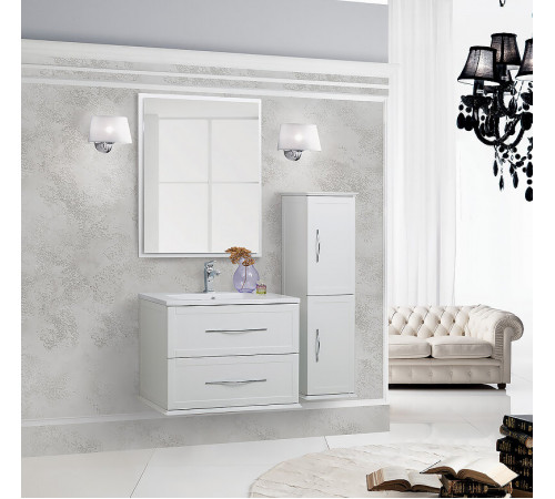 Зеркало Cezares Tiffany 45040, 59 см, с подсветкой, bianco opaco