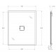 Зеркало Cezares Tiffany 45043, 75 см, с подсветкой, bianco opaco