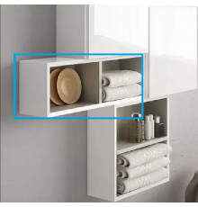 Шкаф подвесной Cezares 53133, 20 см, цвет Bianco lucido