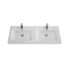 Раковина Cezares CZR-1200/480-2-LV-MR-ECO, 120 см, искусственный камень, 2 чаши, белый