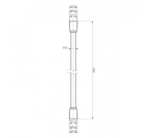 Душевой шланг Cezares CZR-FD-150-01, 150 см, цвет хром