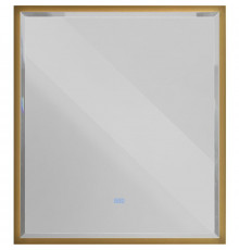 Зеркало интерьерное Cezares Interni CZR-SPC-INT-1000-900-LED-TCH-WARM-BORO, 100 см, с LED подсветкой и сенсорным выключателем, рама золото брашированное
