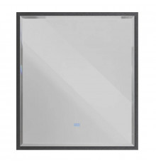Зеркало интерьерное Cezares Interni CZR-SPC-INT-1000-900-LED-TCH-WARM-TIT, 100 см, с LED подсветкой и сенсорным выключателем, рама титан