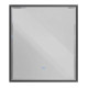 Зеркало интерьерное Cezares Interni CZR-SPC-INT-1000-900-LED-TCH-WARM-TIT, 100 см, с LED подсветкой и сенсорным выключателем, рама титан
