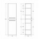 Шкаф Cezares ECO-CER-N-1500-2A-SC-GVO-P, 40 см, подвесной, серо-зеленый матовый