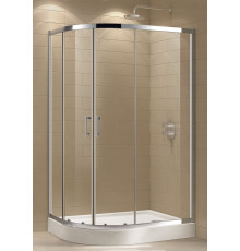 Душевой уголок Cezares ECO-O-RH-2-120/90-C-Cr, 120 x 90 см, стекло прозрачное, профиль хром