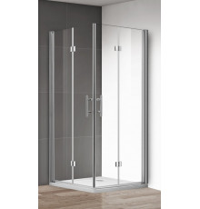 Душевой уголок Cezares Eco-O-ASH-2-80/100-C-Cr 100 x 80 см без поддона